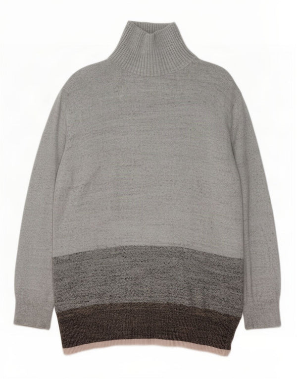 Gap Rollkragenpullover für Damen, UK 18, XL, Grau, Colourblock-Baumwolle