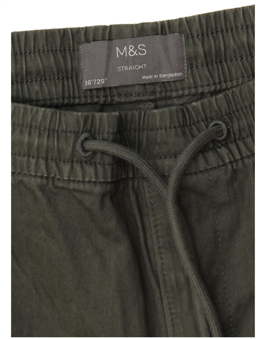 Marks & Spencer Herren gerade Chinohose W38 L29 Grün