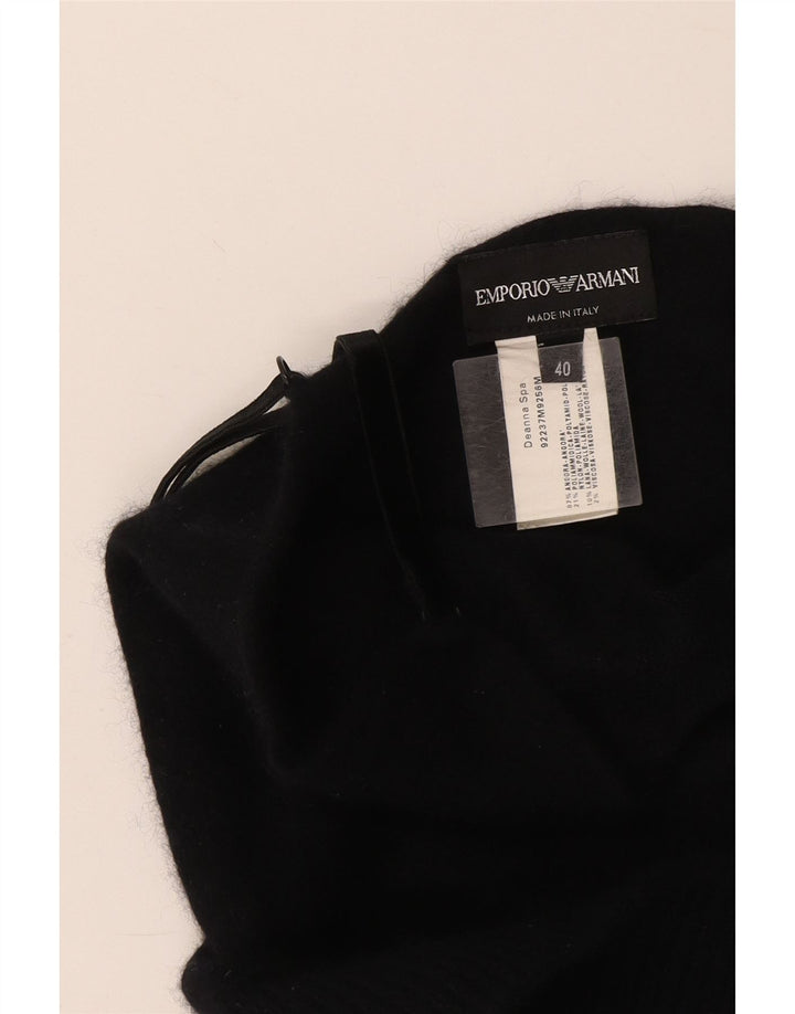 Emporio Armani Damen Crop Cami Top IT 40 Small Marineblaue Wolle