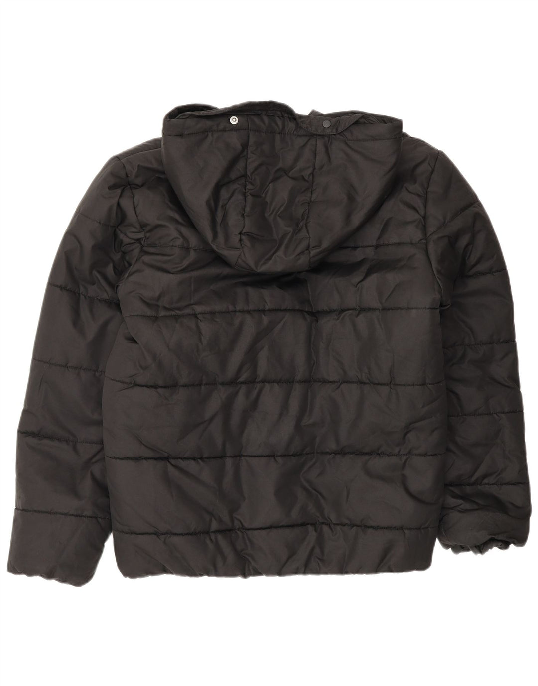 Jordan Jungen wattierte Jacke mit Kapuze, 13–14 Jahre, schwarzes Polyester