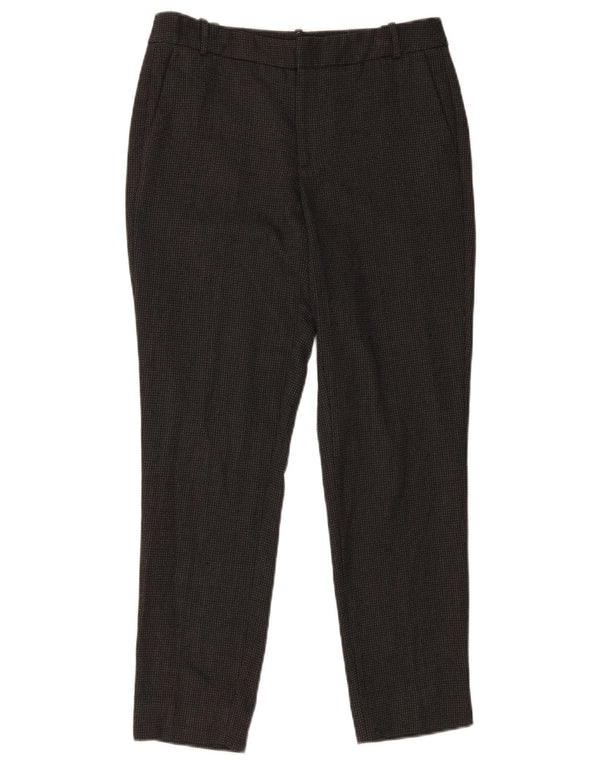 Zara Damen Slim Anzughose EU 36 XS W26 L28 Grau Argyle/Diamant