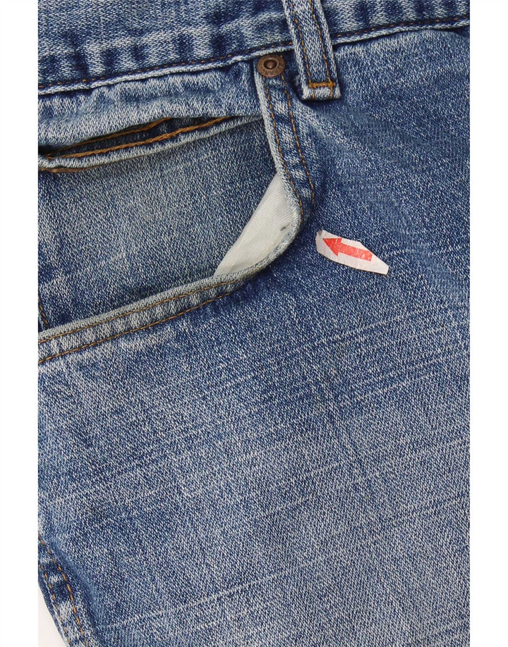 Wrangler Herren Texas Distressed Straight Jeans W40 L32 Blaue Baumwolle