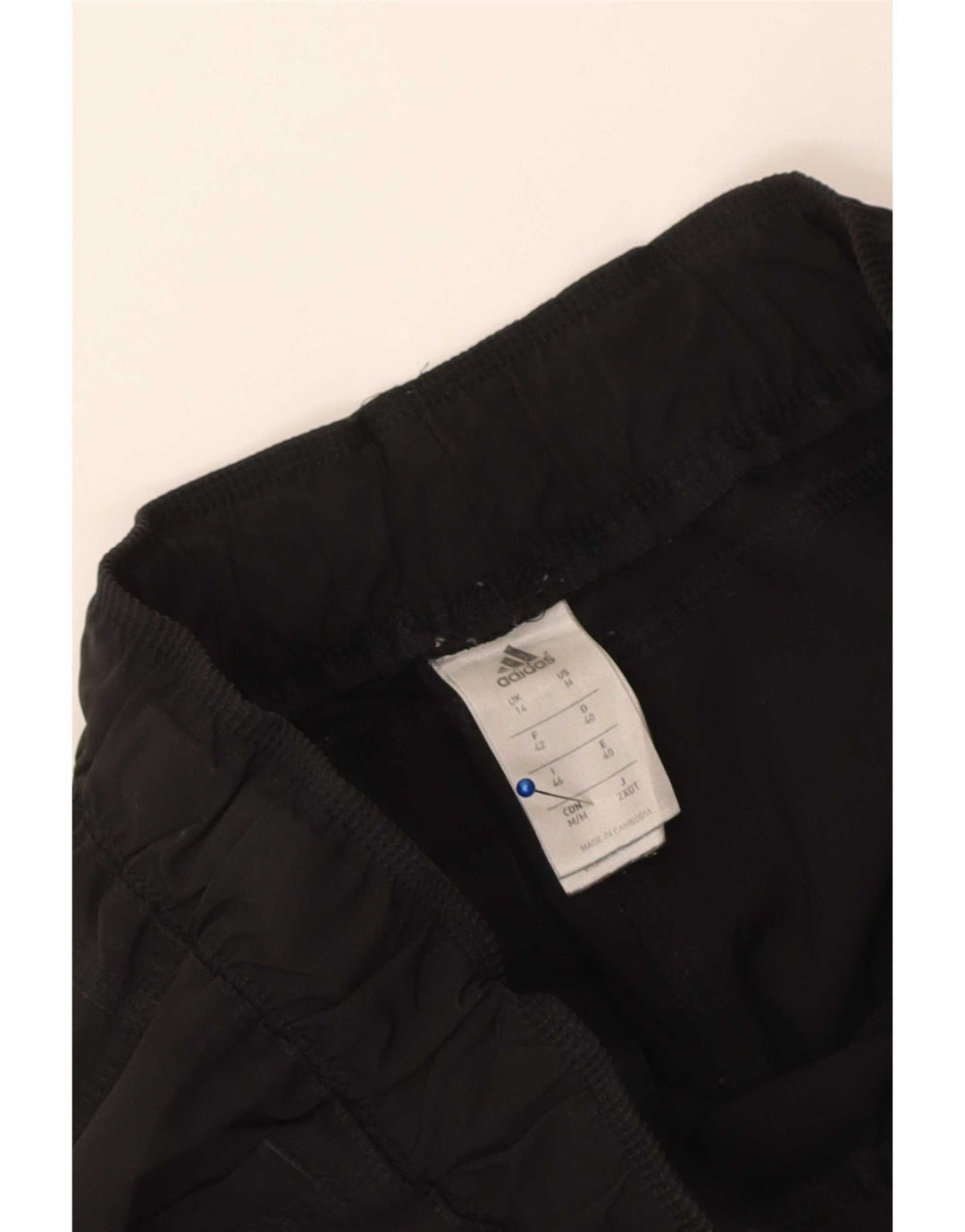 Adidas Damen-Windbreaker-Hose, UK 14, mittelschwarz, Polyester