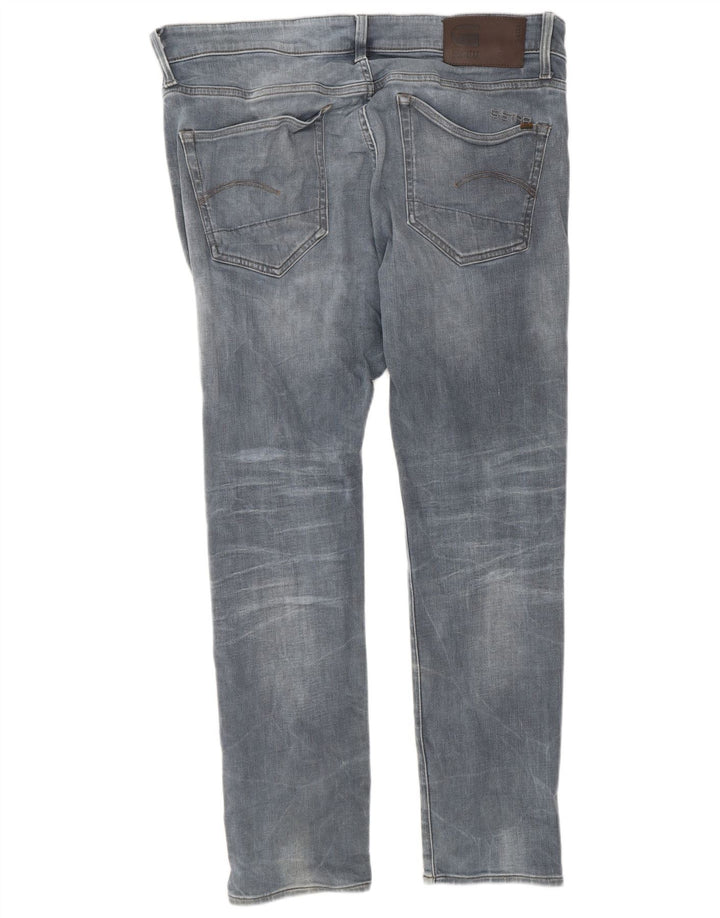 G-Star Herren Slim Jeans W34 L30 Blaues Polyester