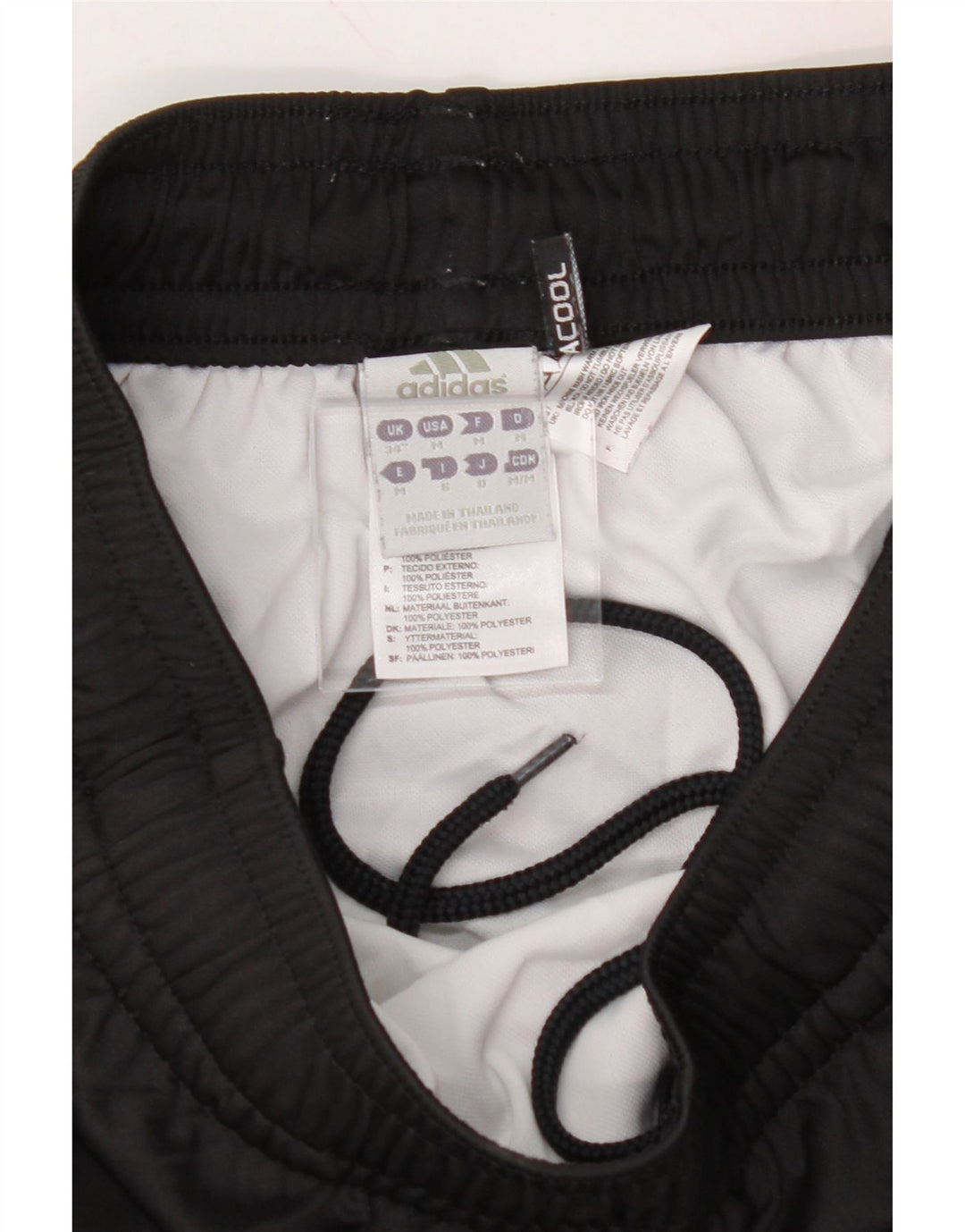 ADIDAS Mens Climacool Sport Shorts Medium Black Polyester Vintage Adidas and Second-Hand Adidas from Messina Hembry 