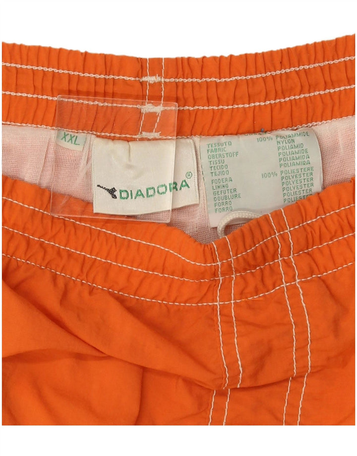 Diadora Herren Badeshorts 2XL Orange Polyamid