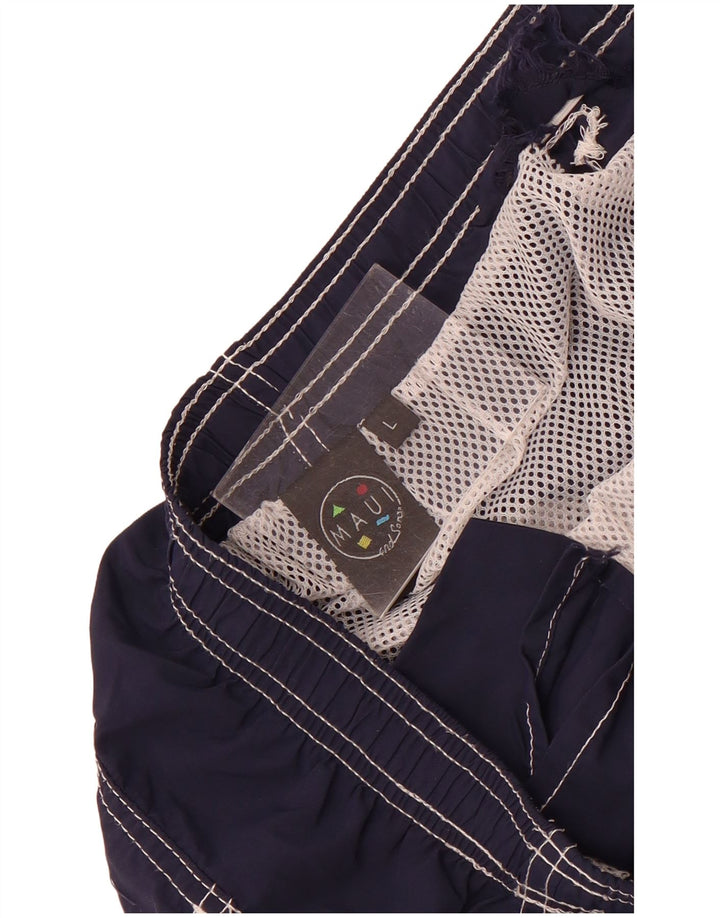 Maui and Sons Herren-Badeshorts, Größe L, Marineblau