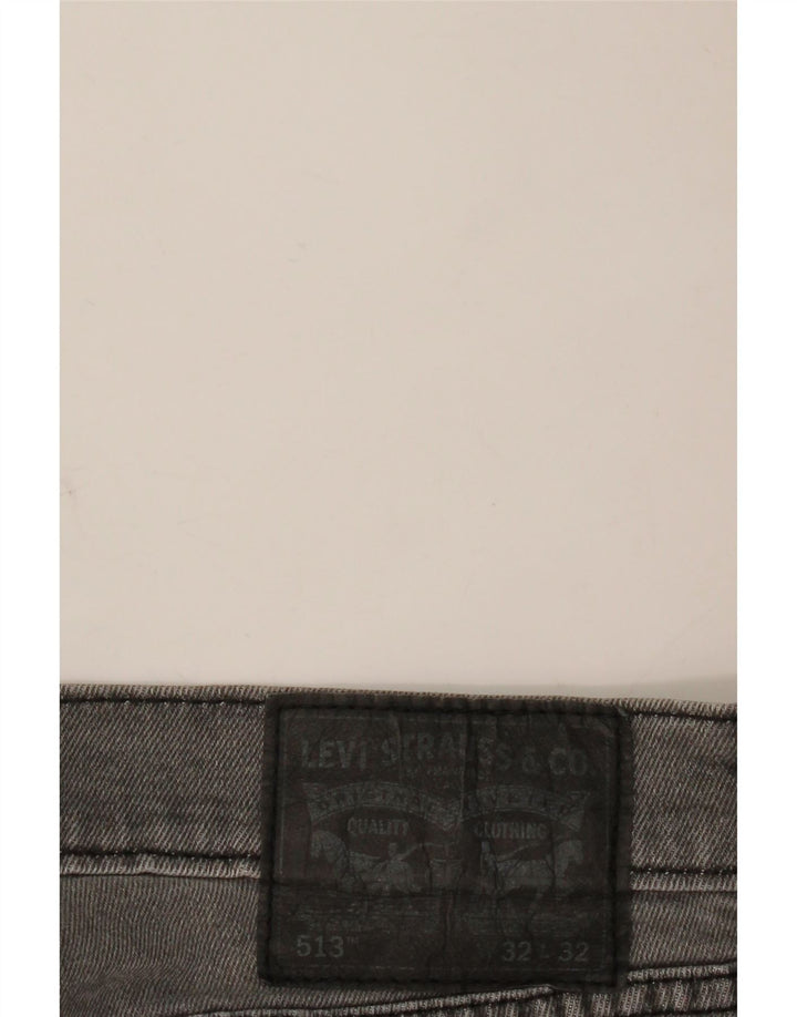 Levi's Herren 513 Slim Straight Jeans W32 L28 Grau