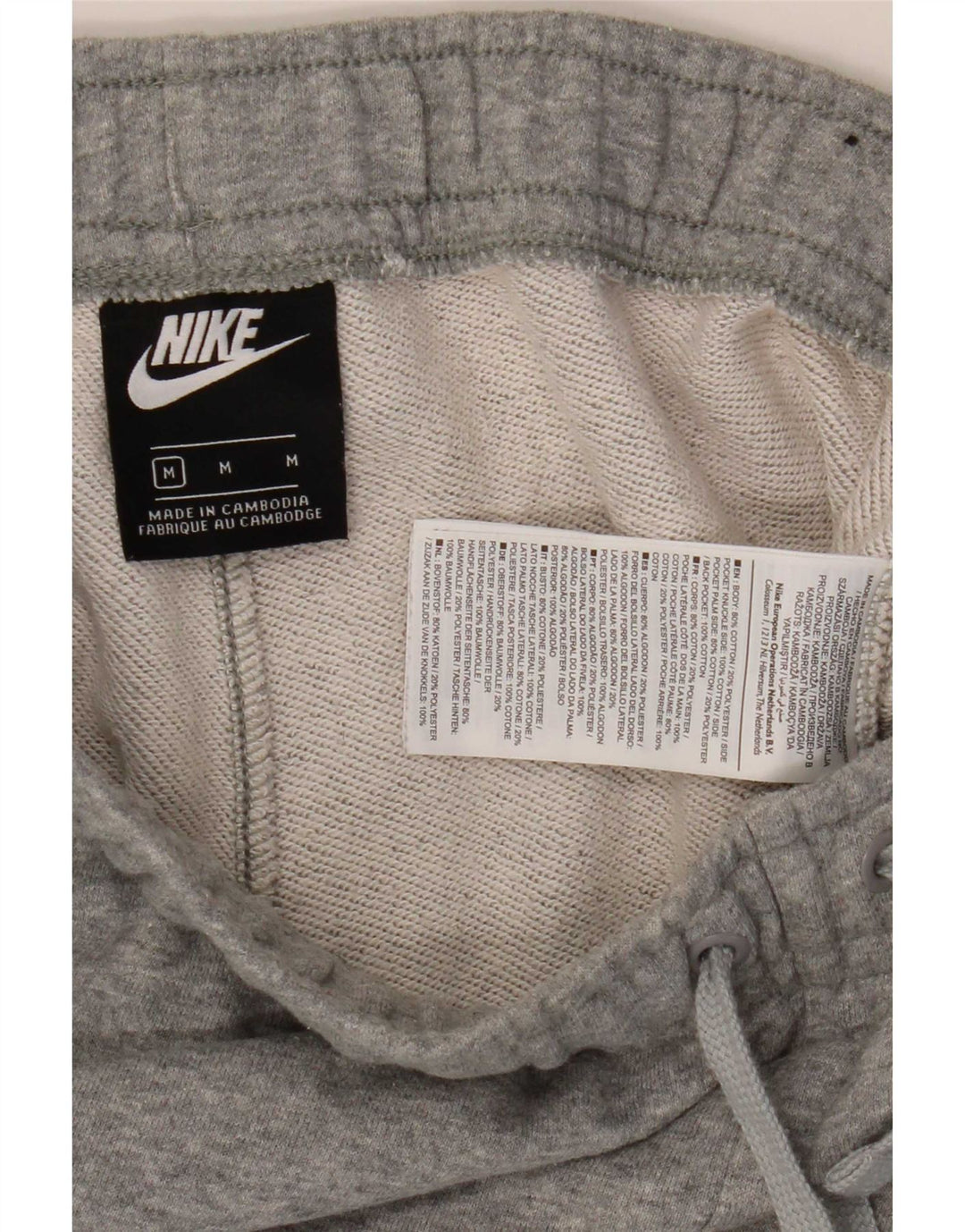 Nike Herren-Trainingshose mit Jogger-Motiv, mittelgrau gefleckte Baumwolle