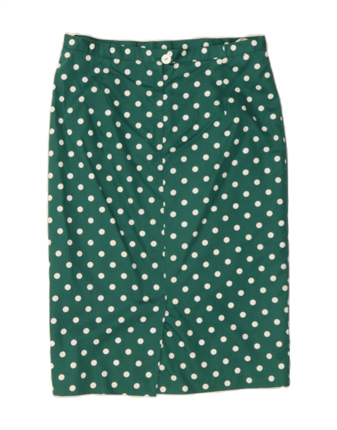 VINTAGE Womens Pencil Skirt W30 Medium Green Polka Dot Vintage Vintage and Second-Hand Vintage from Messina Hembry 