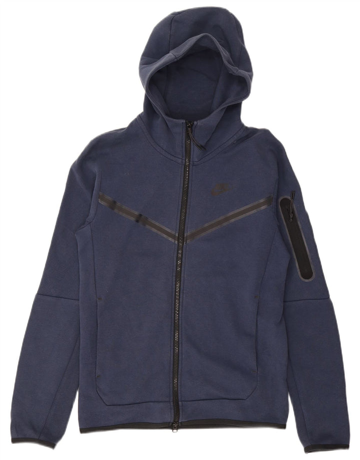 NIKE Herren-Kapuzenpullover mit Reißverschluss, XS, Marineblau, Baumwolle