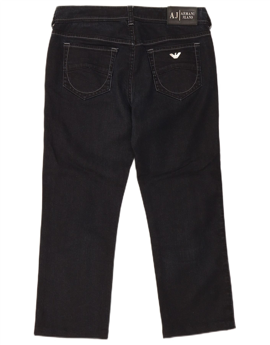 Armani Damen Straight Jeans W29 L24 Marineblaue Baumwolle