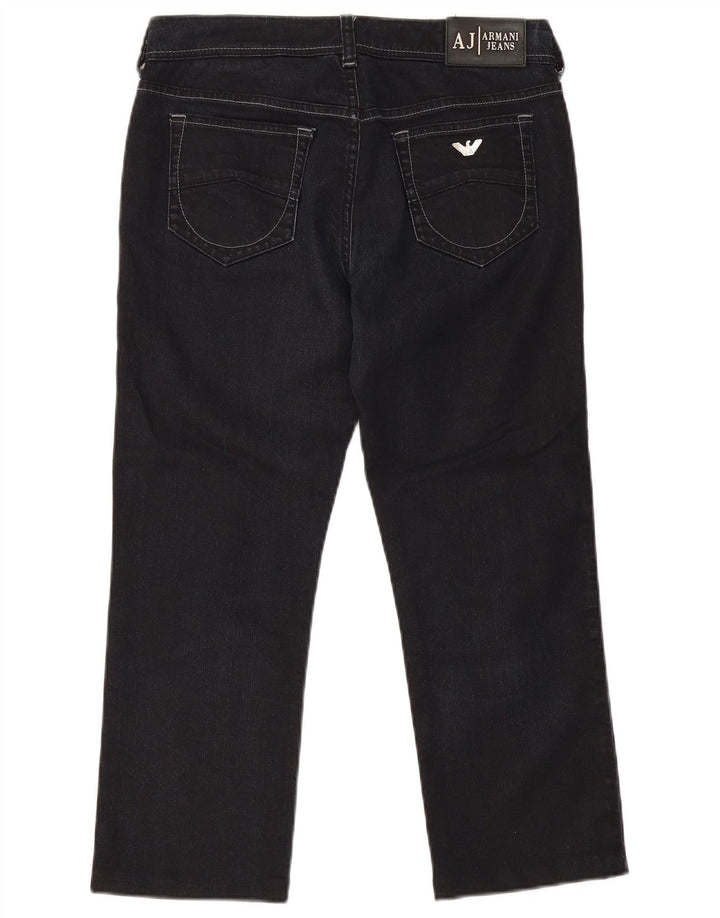 Armani Damen Straight Jeans W29 L24 Marineblaue Baumwolle