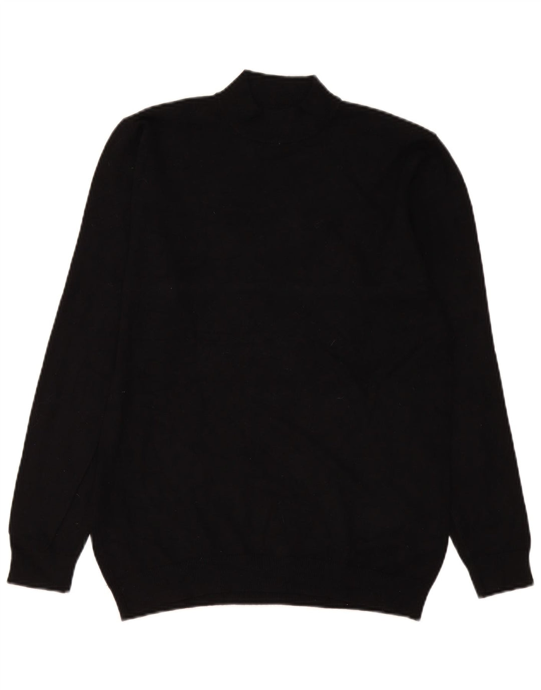 Zara Herren-Pullover mit Rollkragen, mittelschwarz, Viskose