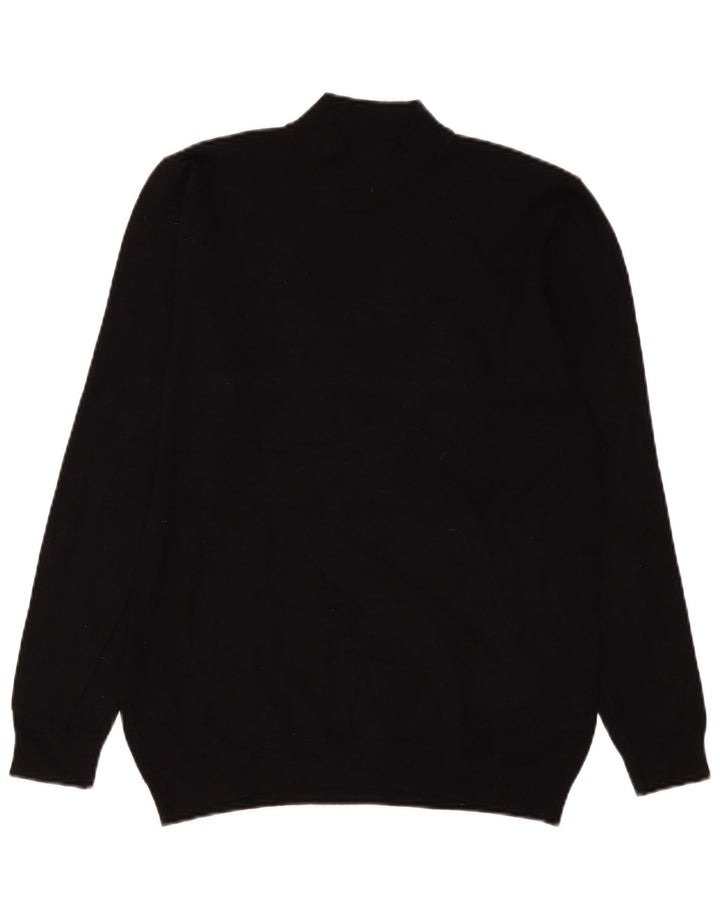 Zara Herren-Pullover mit Rollkragen, mittelschwarz, Viskose