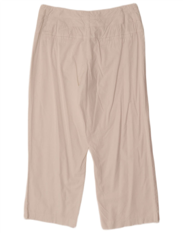 Marks & Spencer Damen gerade geschnittene Hose UK 12 Medium W30 L24 Weiß