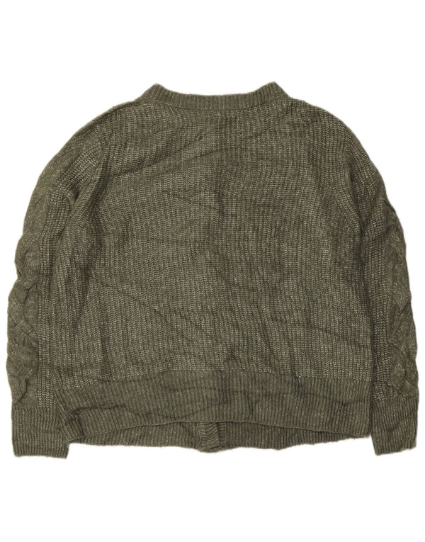 Marks & Spencer Damen-Cardigan-Pullover UK 16 Large Grün Acryl