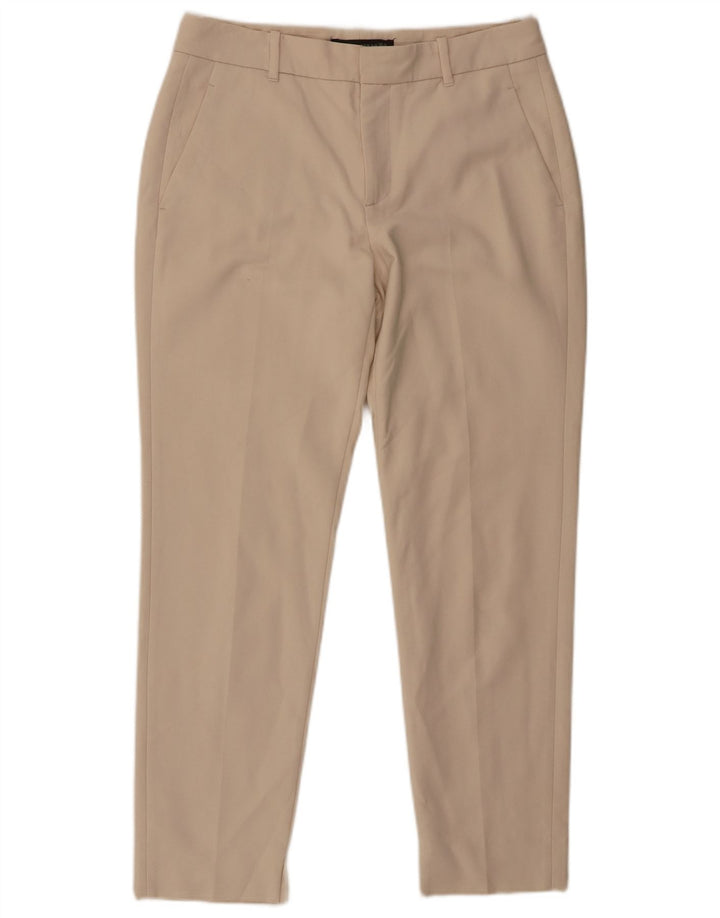 Zara Damen Tapered Chino Hose Medium W28 L27 Beige