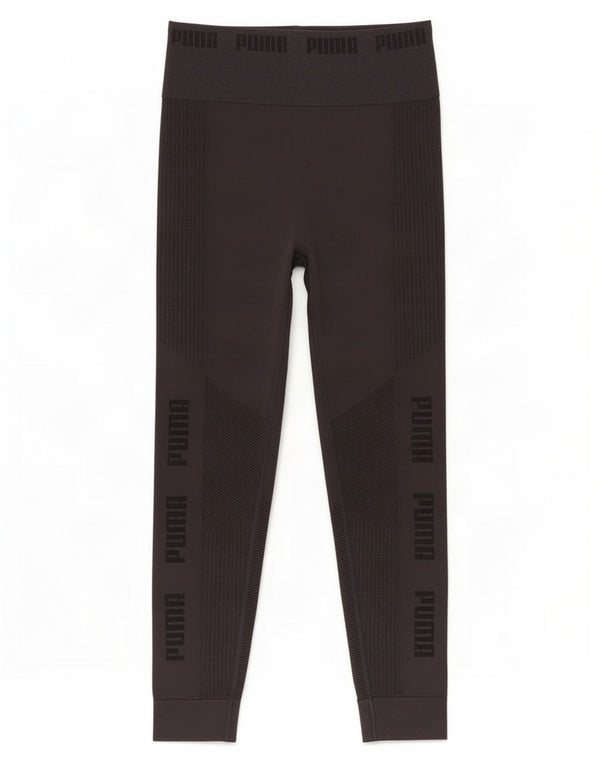 Puma Womens Graphic Tracksuit Trousers Joggers UK 8 Small Black