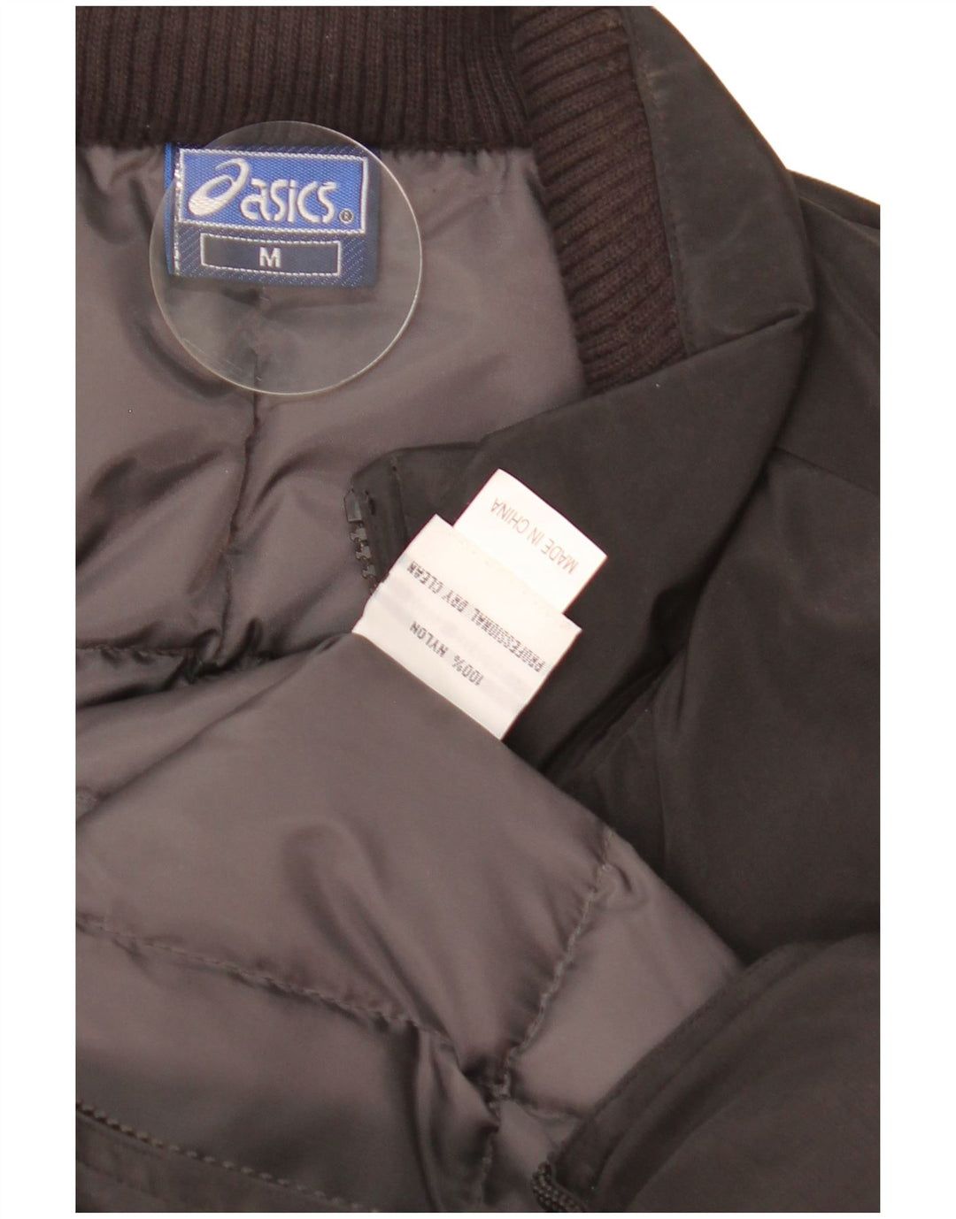 Oasis Herren Wattierte Jacke UK 38 Medium Schwarz Nylon