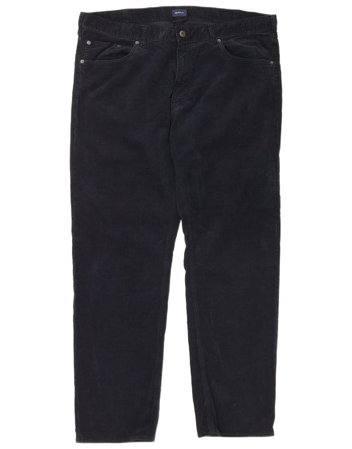 GANT Herren-Hose aus regulärem Cord, Breite 40, Länge 32, Marineblau, Baumwolle