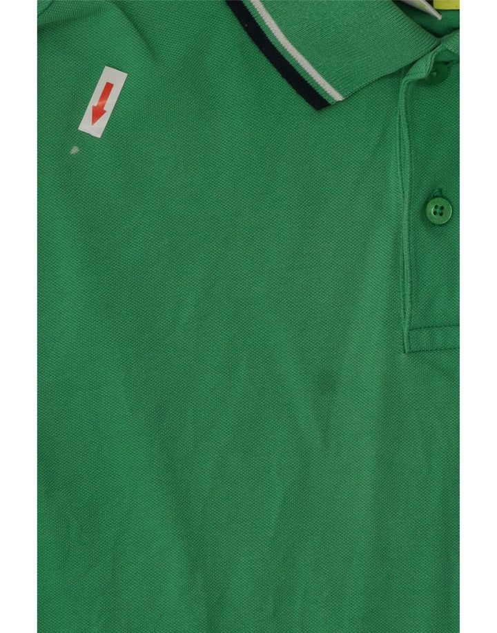 Diadora Herren-Poloshirt aus mittelgrüner Baumwolle