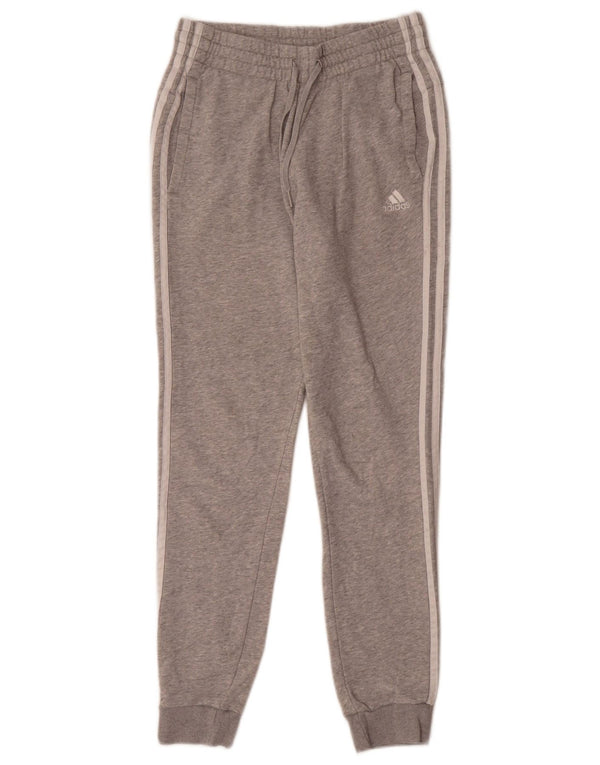 Adidas Damen Trainingshose Jogger UK 8/10 Small Graue Baumwolle