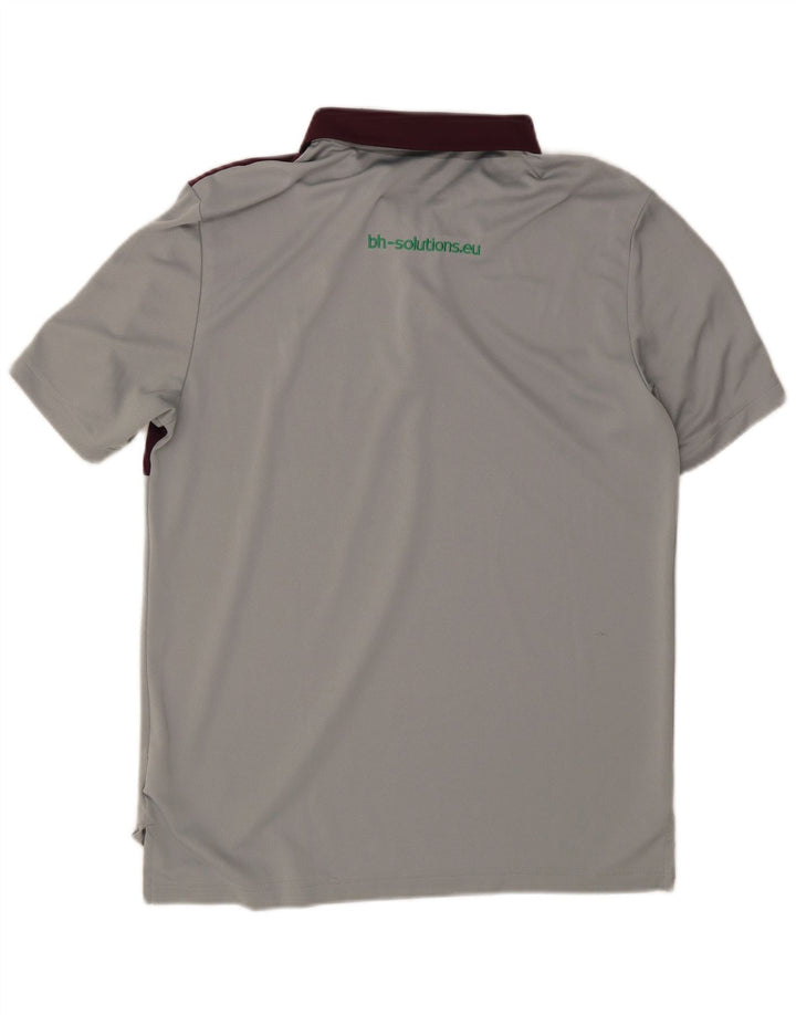 Adidas Climacool Poloshirt für Herren, klein, grau, Colourblock-Polyester