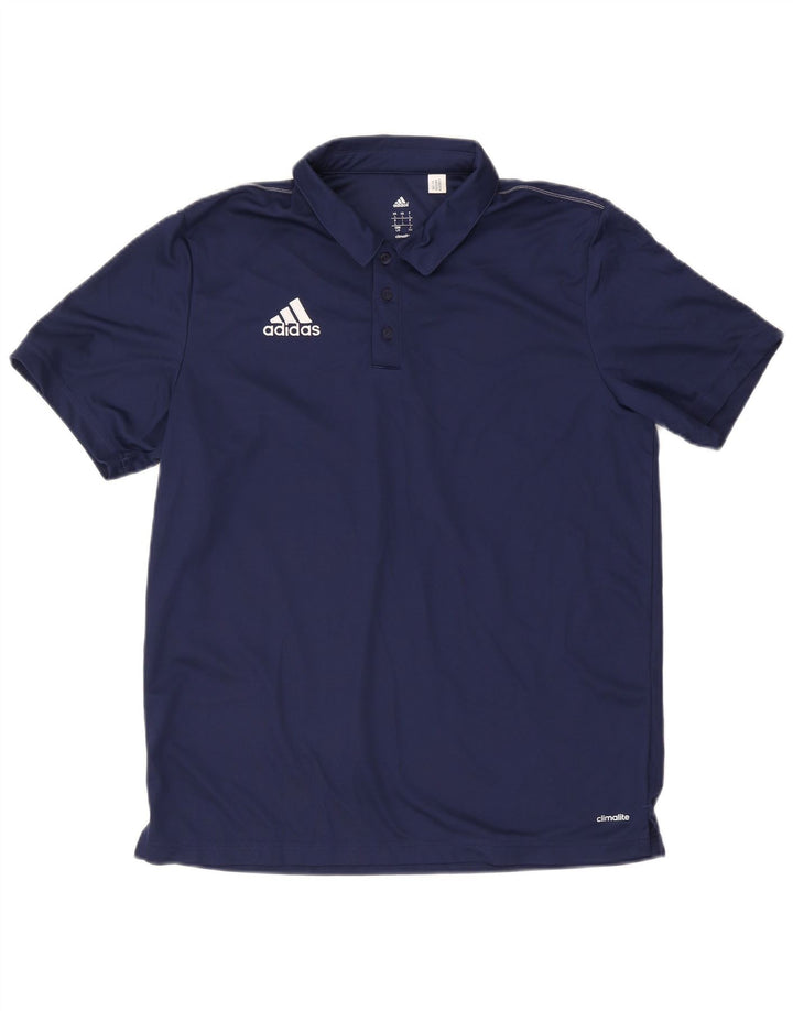Adidas Herren Climalite Poloshirt, großes marineblaues Polyester