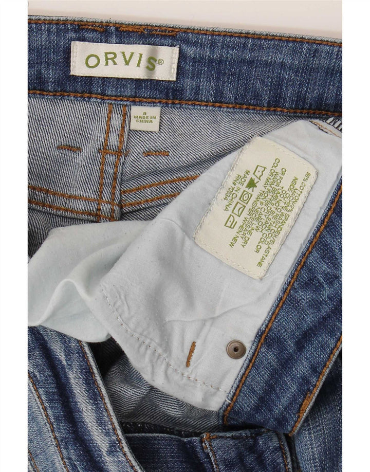 Orvis Damen Slim Jeans US 8 Medium W34 L30 Blaue Baumwolle
