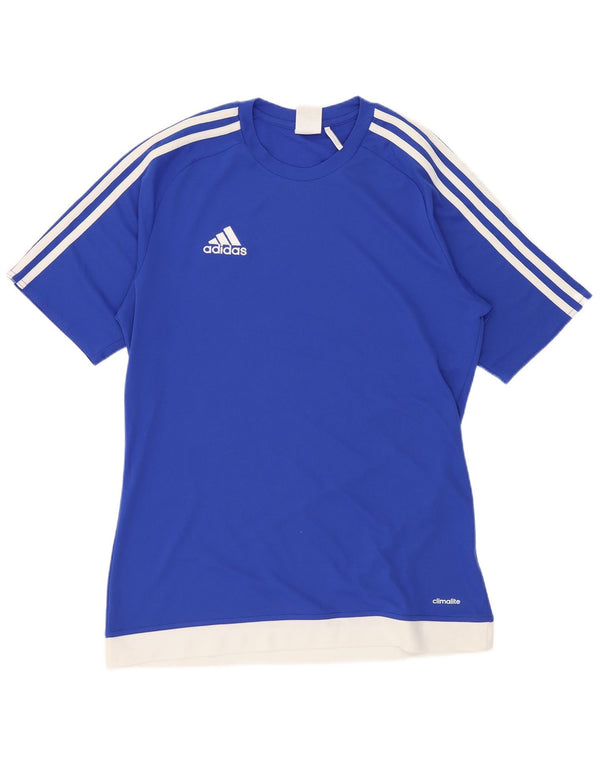 Adidas Herren Climalite T-Shirt Top Small Blau Sport