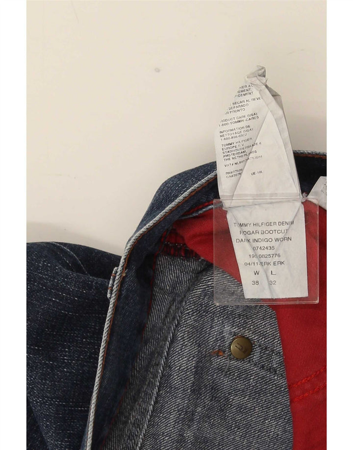 Tommy Hilfiger Herren Bootcut Jeans W38 L29 Marineblau Baumwolle