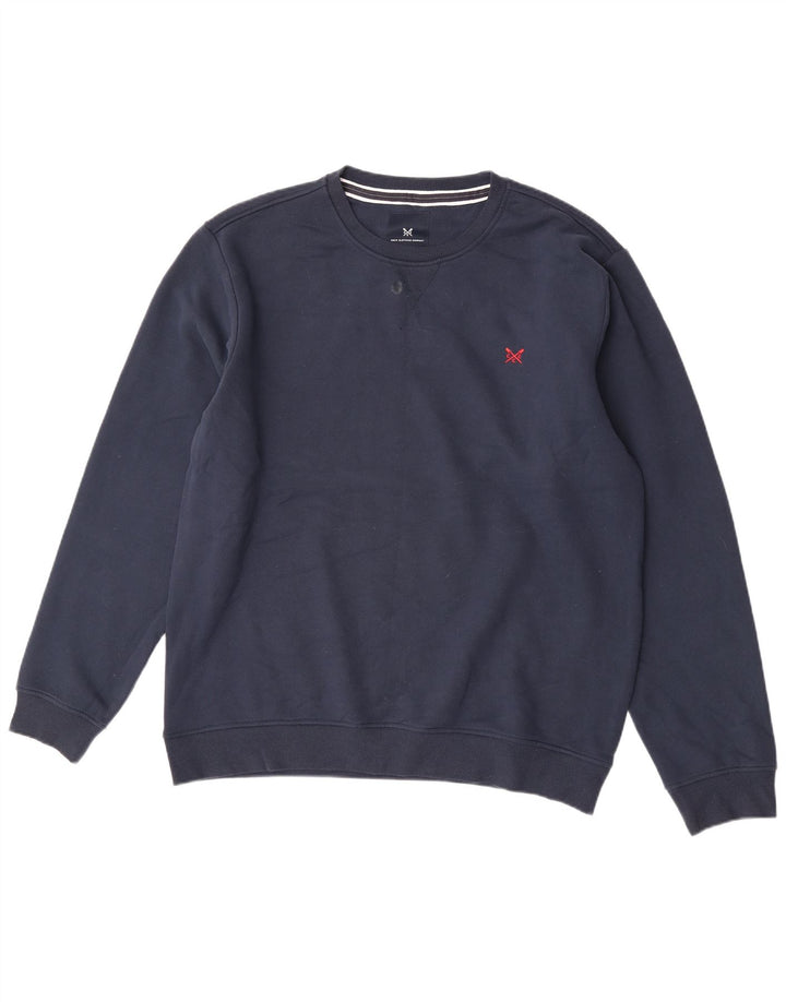 Crew Clothing Herren-Sweatshirt, Pullover, 2XL, Marineblau, Baumwolle