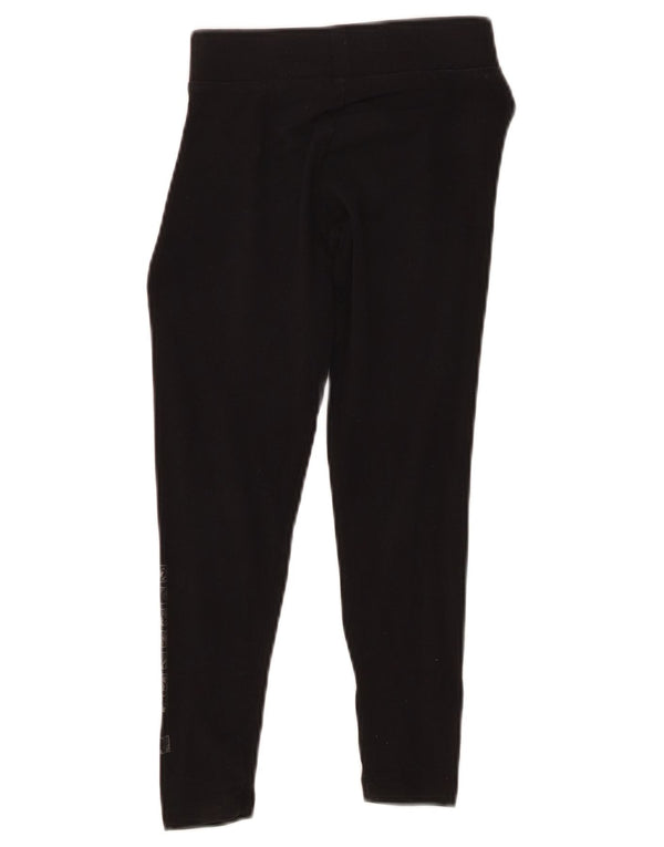 Puma Mädchen-Leggings mit Grafik, 7–8 Jahre, schwarze Baumwolle