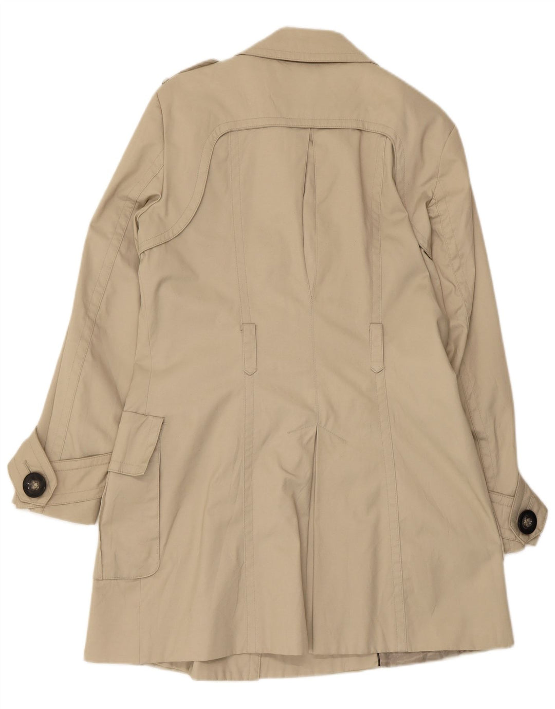 Zara Damen Trenchcoat UK 14 Large Beige Nylon