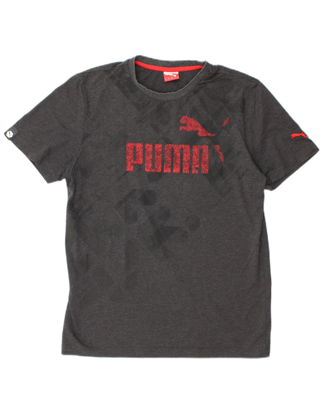 PUMA Herren Graphic T-Shirt Top Mittelgrau