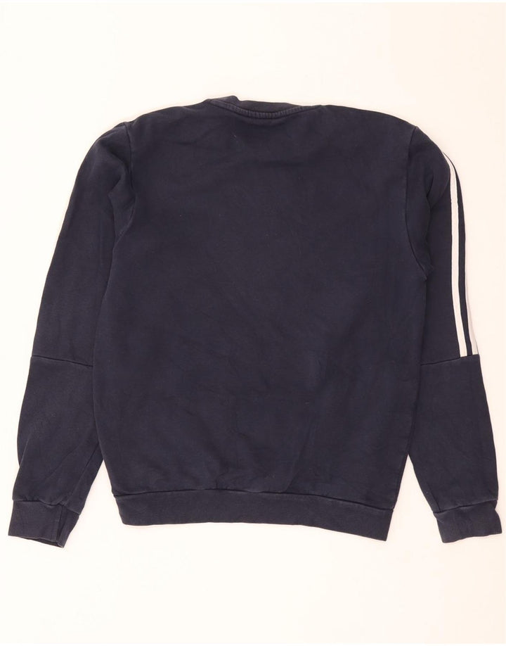 Adidas Herren Sweatshirt Pullover Small Marineblau Baumwolle