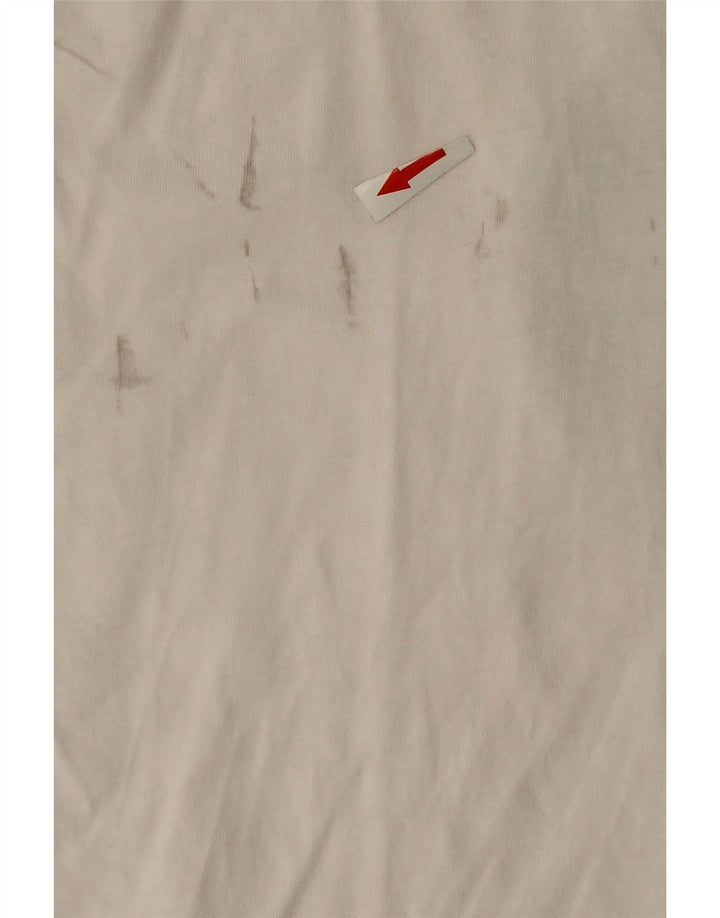 Tommy Hilfiger Herren-T-Shirt mit Grafik, Größe L, aus weißer Baumwolle