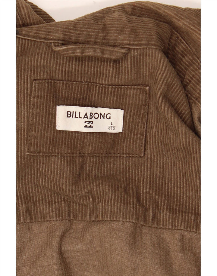 Billabong Herren Cordjacke UK 40 Large Braun