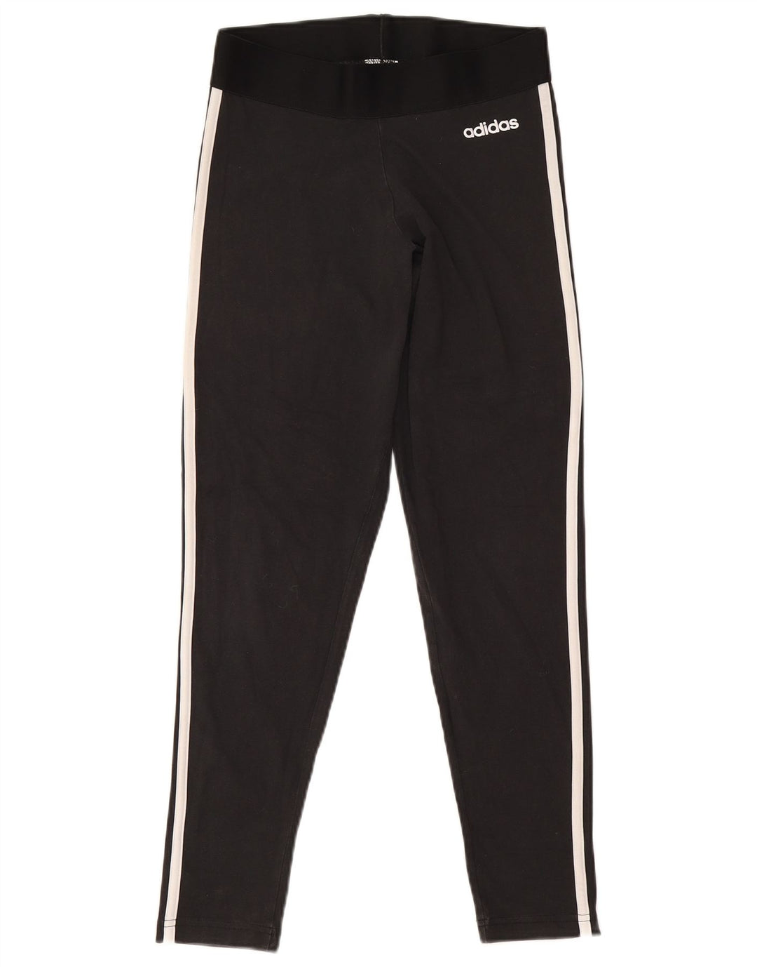 Adidas Damen Leggings UK 12/14 Mittelschwarze Baumwolle