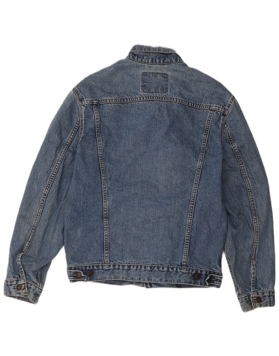 Levi's Herren Jeansjacke UK 38 Mittelblaue Baumwolle