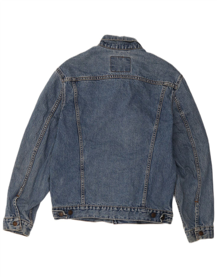 Levi's Herren Jeansjacke UK 38 Mittelblaue Baumwolle