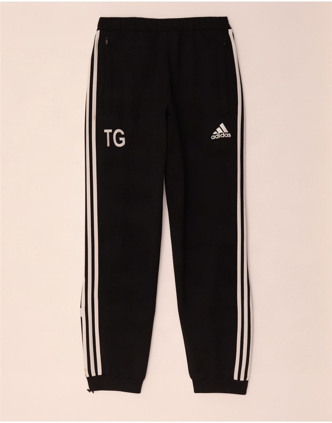 Adidas Herren-Trainingshose mit Grafik, mittelgroß, Schwarz, Farbblock