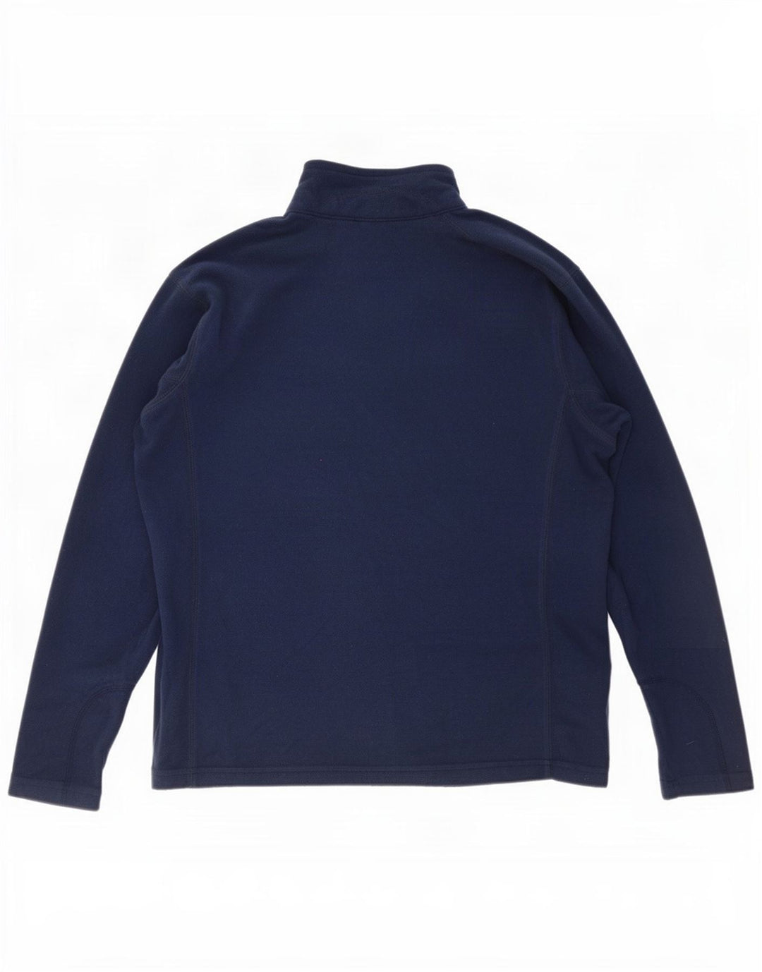 Columbia Herren-Fleecepullover mit Reißverschluss am Hals, groß, marineblaues Polyester
