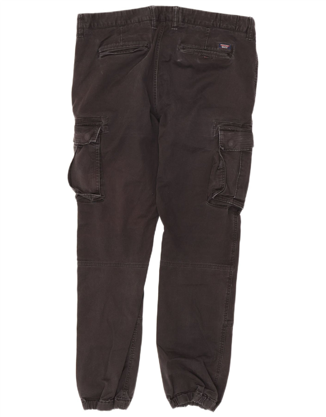 Superdry Herren-Jogger-Cargohose, W36, L30, schwarze Baumwolle