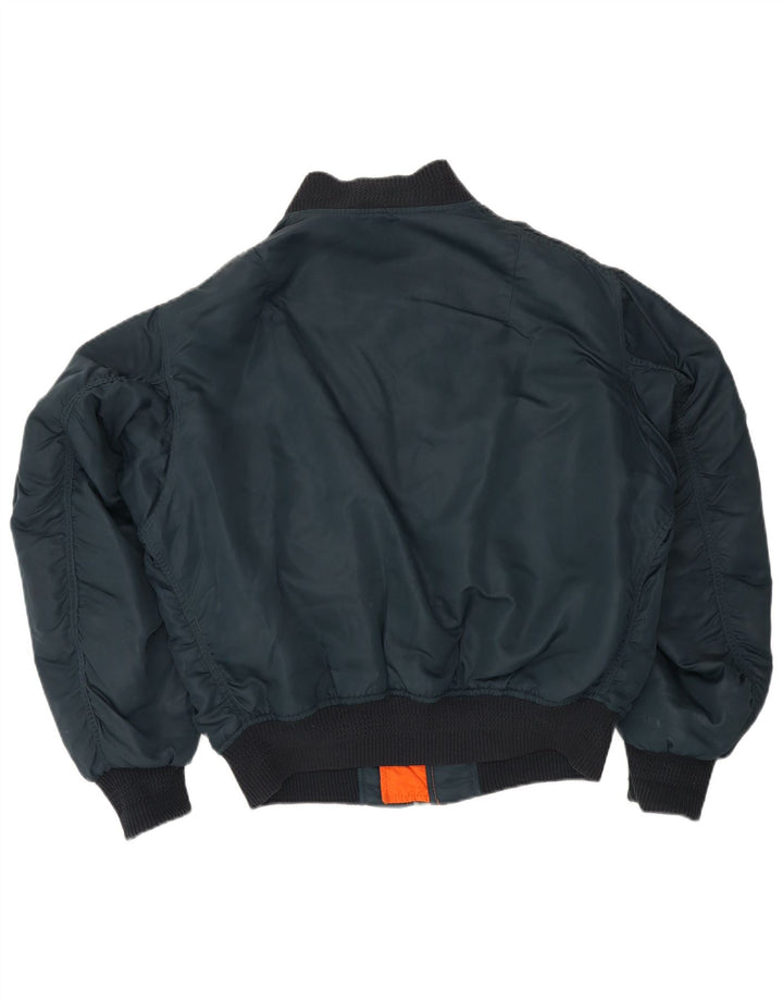 Carrera Herren Flight Aviator Jacke UK 38 Medium Marineblau Polyamid