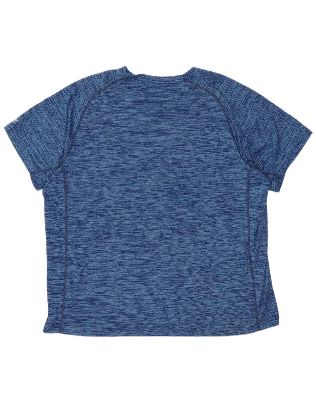 EDDIE BAUER Herren T-Shirt Top XL Blau geflecktes Polyester