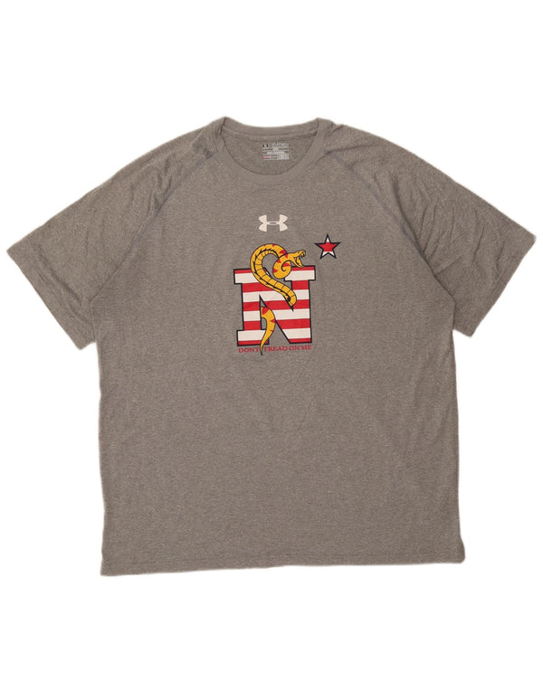 Under Armour Herren Loose Fit Graphic T-Shirt Top 2XL Grau