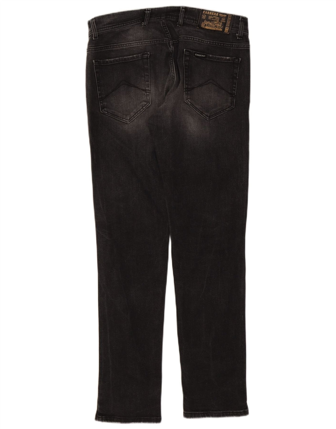 Carrera Herren 717 Distressed Slim Jeans W34 L32 Schwarze Baumwolle
