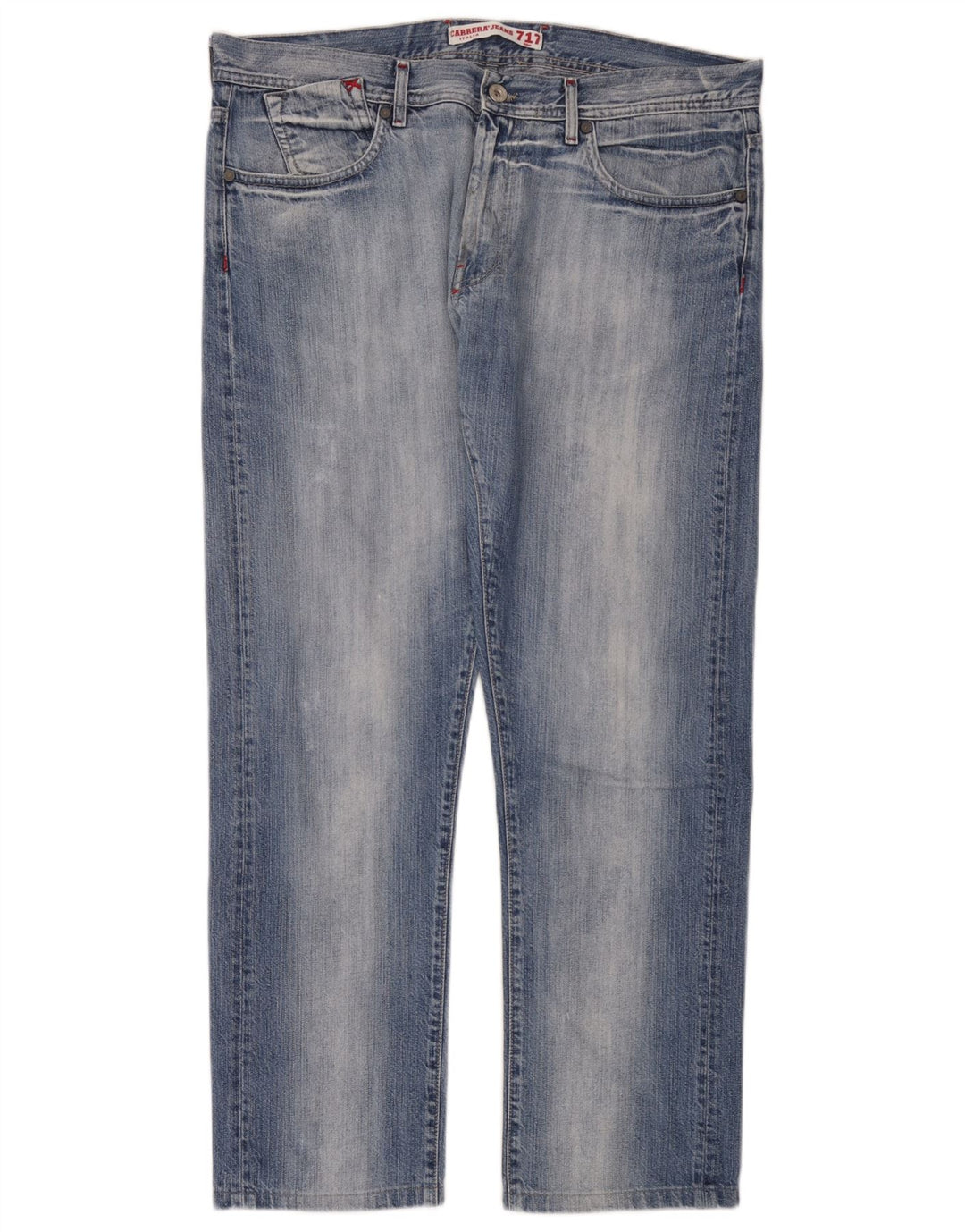 Carrera Herren Straight Jeans W36 L30 Blaue Baumwolle